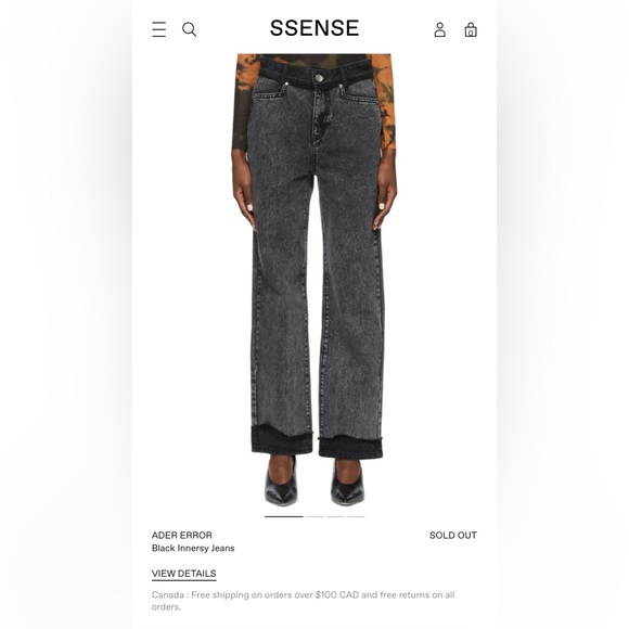 Ss20 ader error wide leg panelled pants - Picture 2 of 9